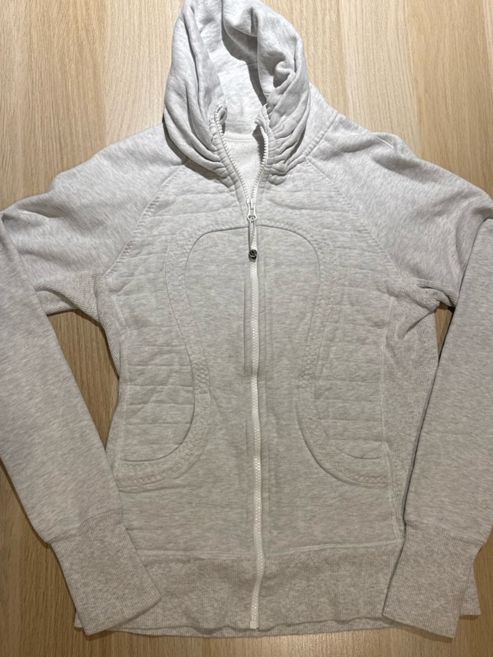 lululemon athletica Light Heather Gray Full-Zip Hoodie
